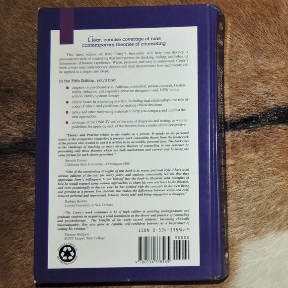 Theory and Practice of Counseling and Psychotherapy - Fifth Edition - Corey - Picture 2 of 2